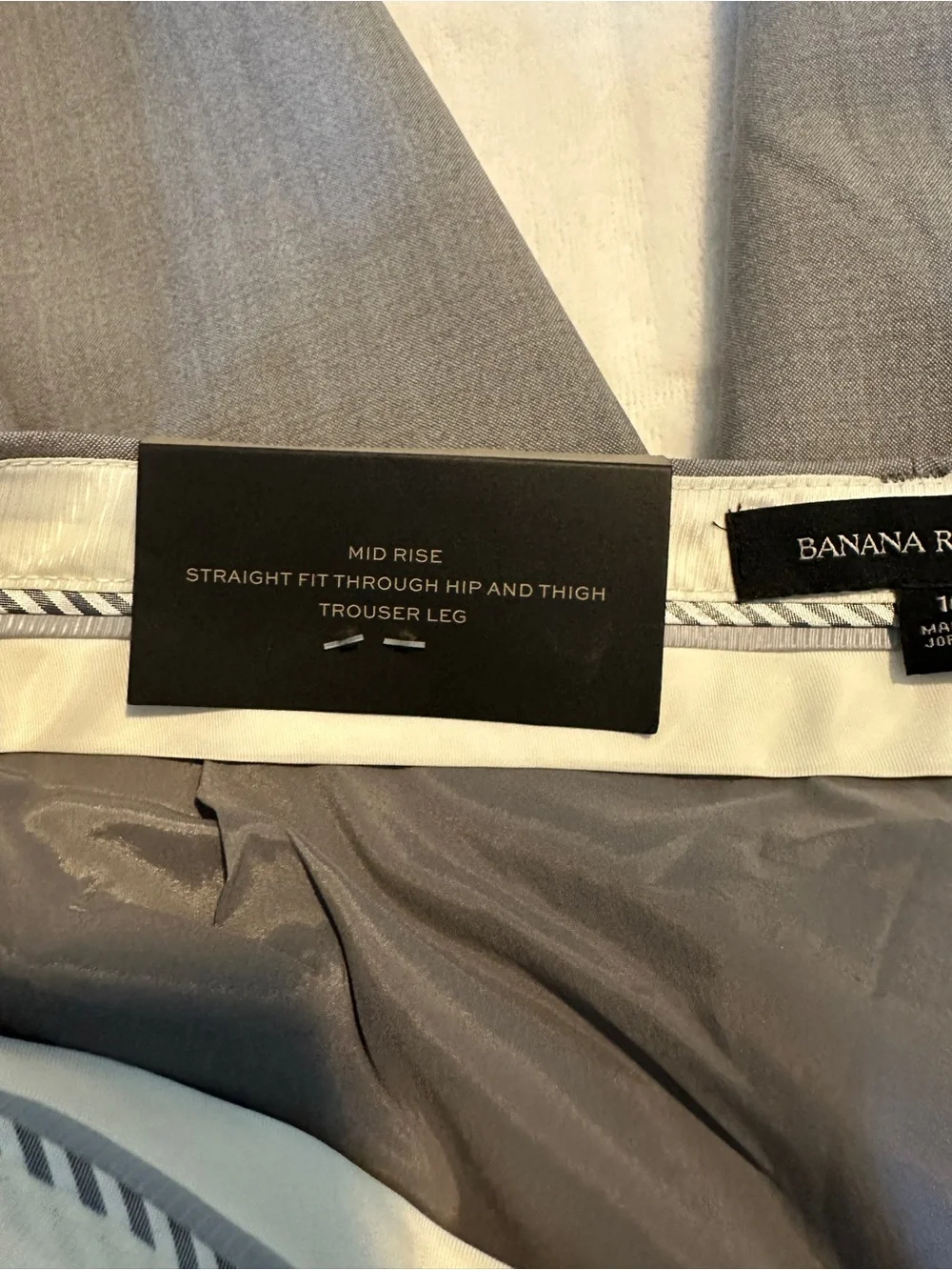 Banana Republic lightweight wool Grey Logan Dress Pants 10 NWT